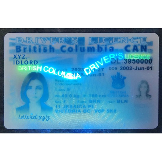 British Columbia (B.C.) Fake ID
